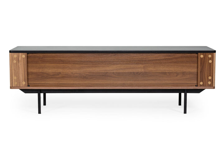 Modrest Maggie Modern Walnut and Grey TV Stand - MONAVILLA