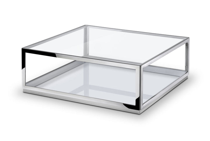 Modrest Weller Modern Stainless Steel Coffee Table - MONAVILLA