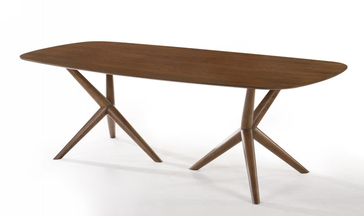 Modrest Utah Modern Walnut Rectangular Dining Table - MONAVILLA