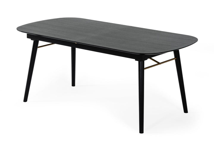 Modrest Addax Modern Black Extendable Dining Table - MONAVILLA