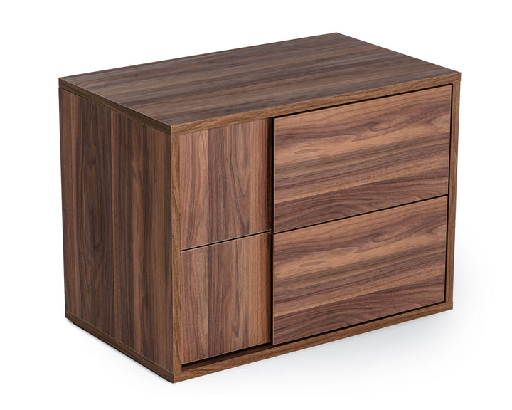 Nova Domus Asus Italian Modern Walnut Nightstand - MONAVILLA