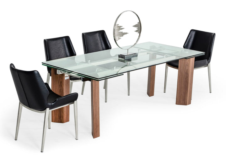 Modrest Helena Modern Extendable Glass Dining Table Large - MONAVILLA