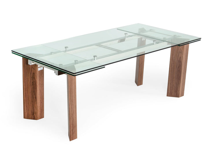 Modrest Helena Modern Extendable Glass Dining Table Large - MONAVILLA