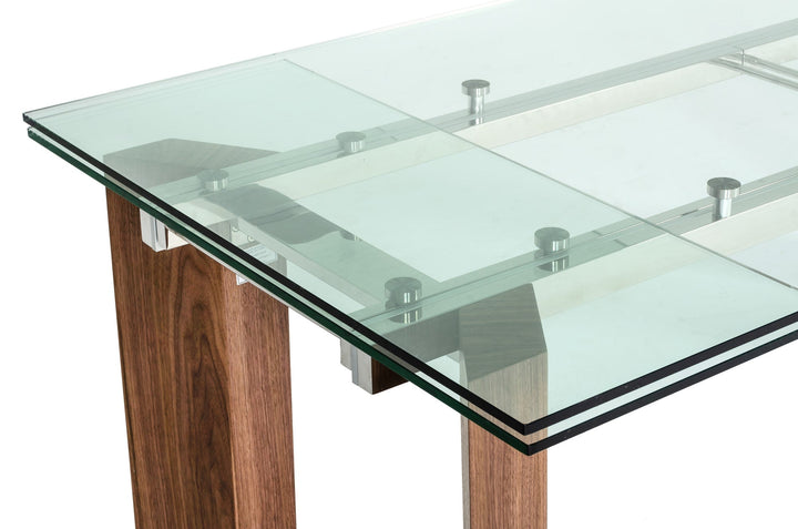 Modrest Helena Modern Extendable Glass Dining Table Large - MONAVILLA