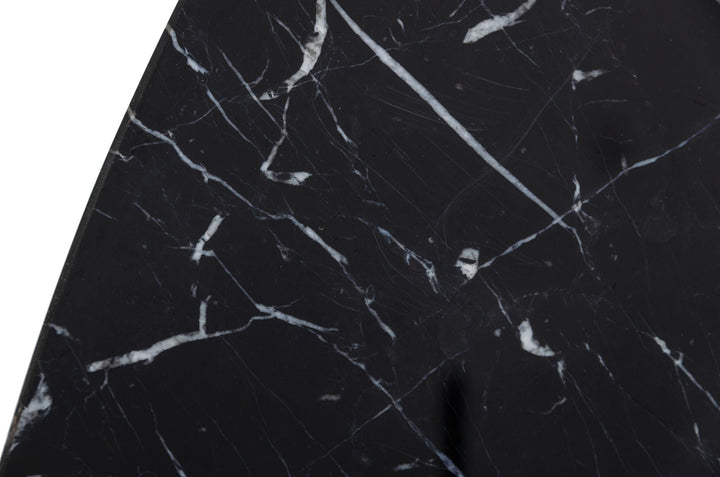 Modrest Kowal Glam Black Marble Dining Table - MONAVILLA