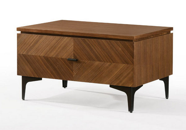 Modrest Paula Mid Century Walnut Nightstand - MONAVILLA