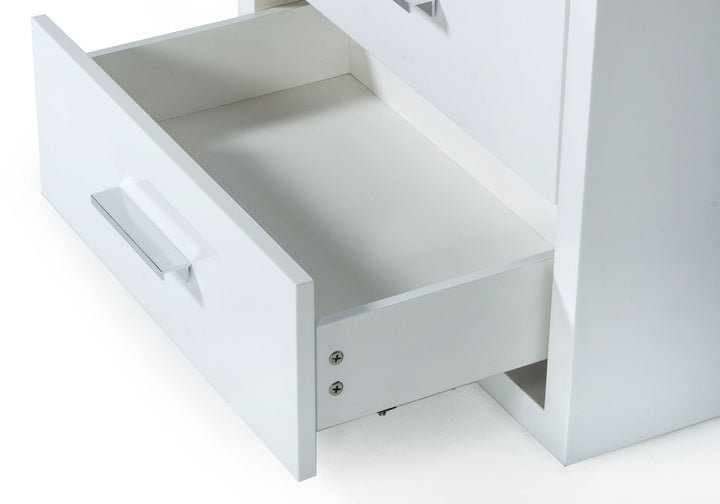 Modrest Adan Modern White Nightstand - MONAVILLA