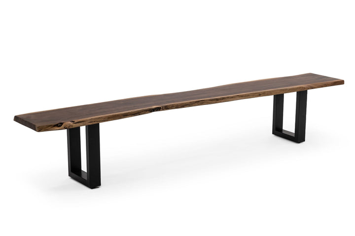 Modrest Taylor X Large Modern Live Edge Dining Bench - MONAVILLA