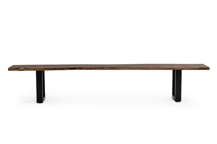 Modrest Taylor X Large Modern Live Edge Dining Bench - MONAVILLA