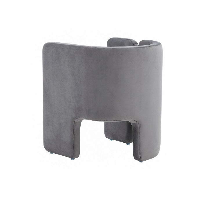 Modrest Tirta Modern Grey Accent Chair - MONAVILLA