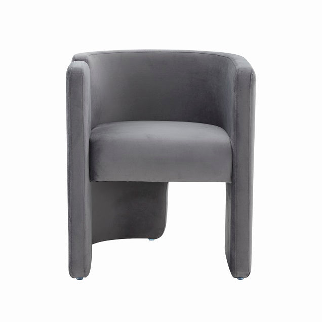 Modrest Tirta Modern Grey Accent Chair - MONAVILLA