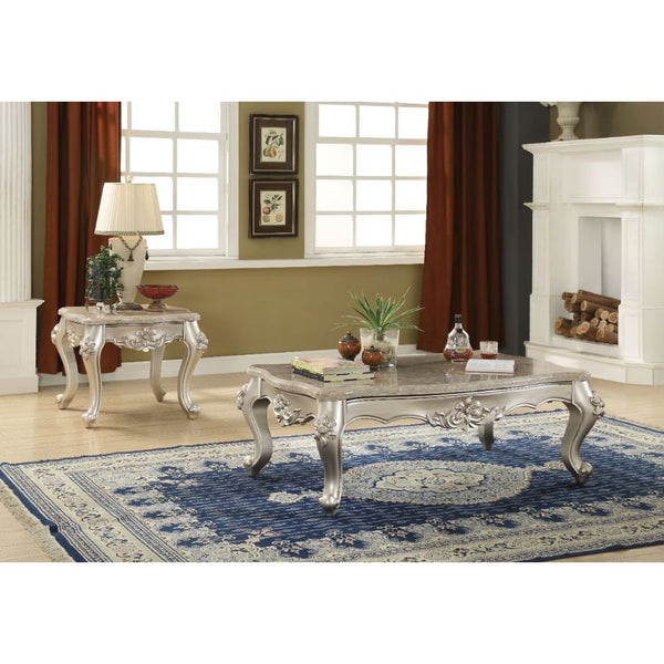 ACME Bently Marble & Champagne Coffee Table Model 81665 - MONAVILLA