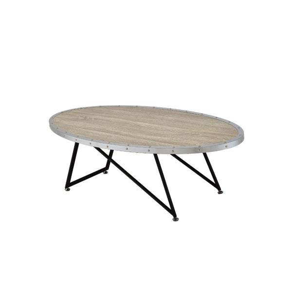 ACME Allis Weathered Gray Oak Coffee Table Model 81730 - MONAVILLA