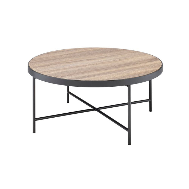 ACME Bage Weathered Gray Oak & Metal Coffee Table Model 81735 - MONAVILLA