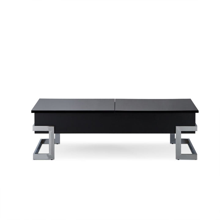 ACME Calnan Black & Chrome Coffee Table Model 81855 - MONAVILLA