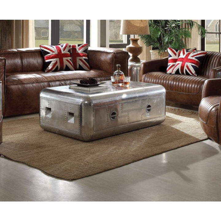 ACME Brancaster Aluminum Coffee Table Model 82180 - MONAVILLA