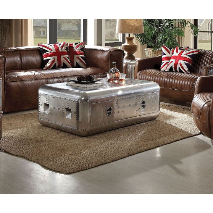 ACME Brancaster Aluminum Coffee Table Model 82180 - MONAVILLA