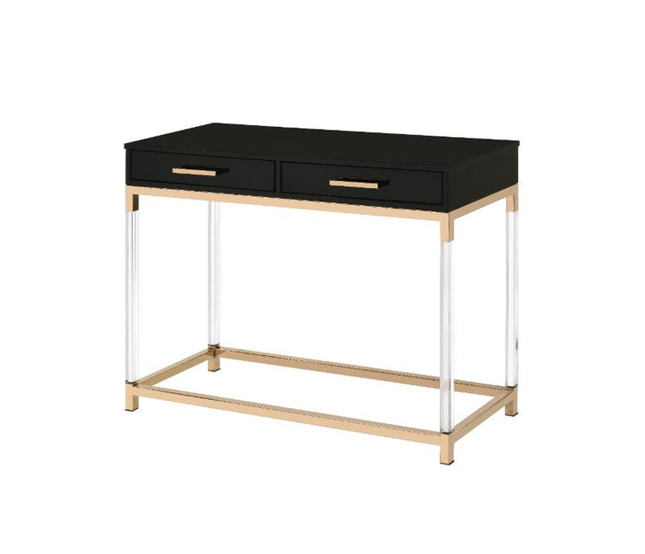 ACME Adiel Black & Gold Finish Accent Table Model 82348 - MONAVILLA