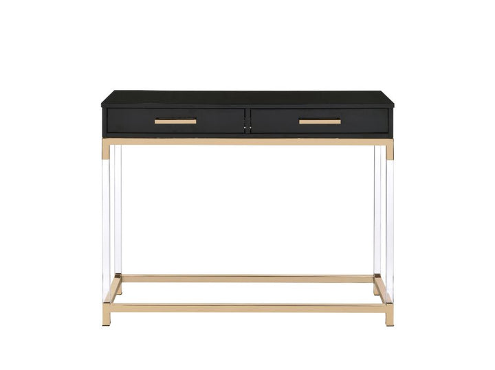 ACME Adiel Black & Gold Finish Accent Table Model 82348 - MONAVILLA