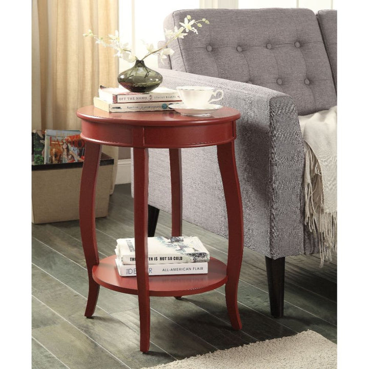 ACME Aberta Red Accent Table Model 82787 - MONAVILLA