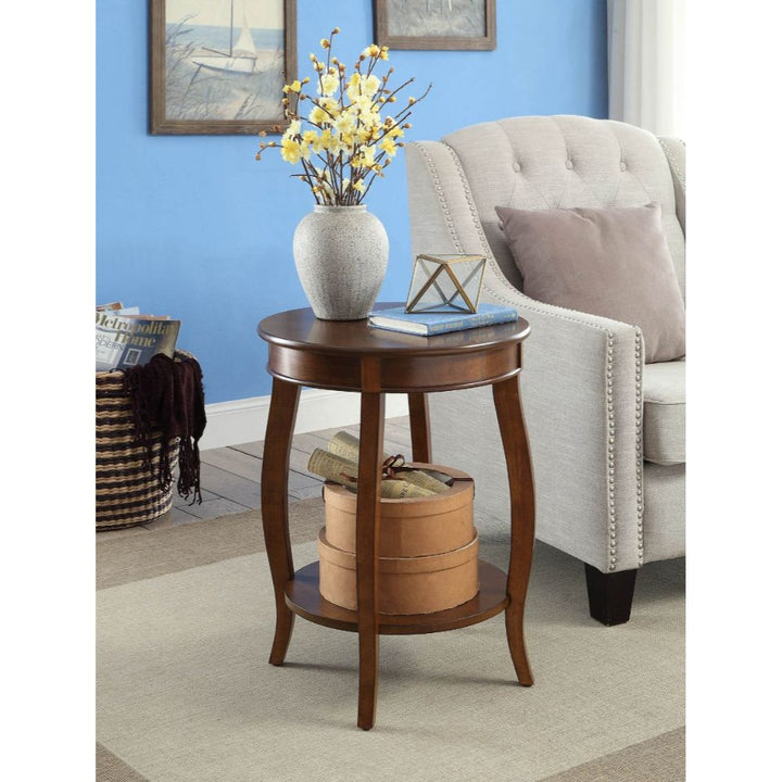 ACME Aberta Walnut Accent Table Model 82789 - MONAVILLA