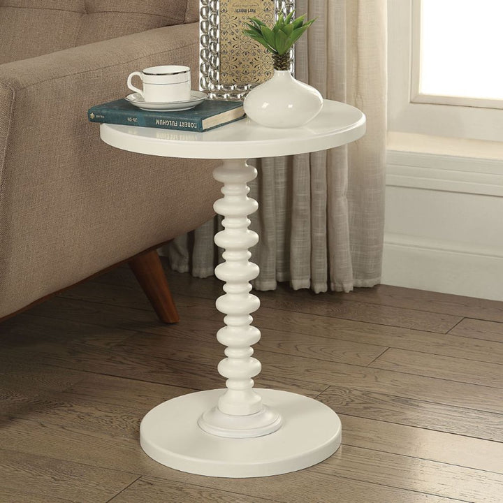 ACME Acton White Accent Table Model 82796 - MONAVILLA