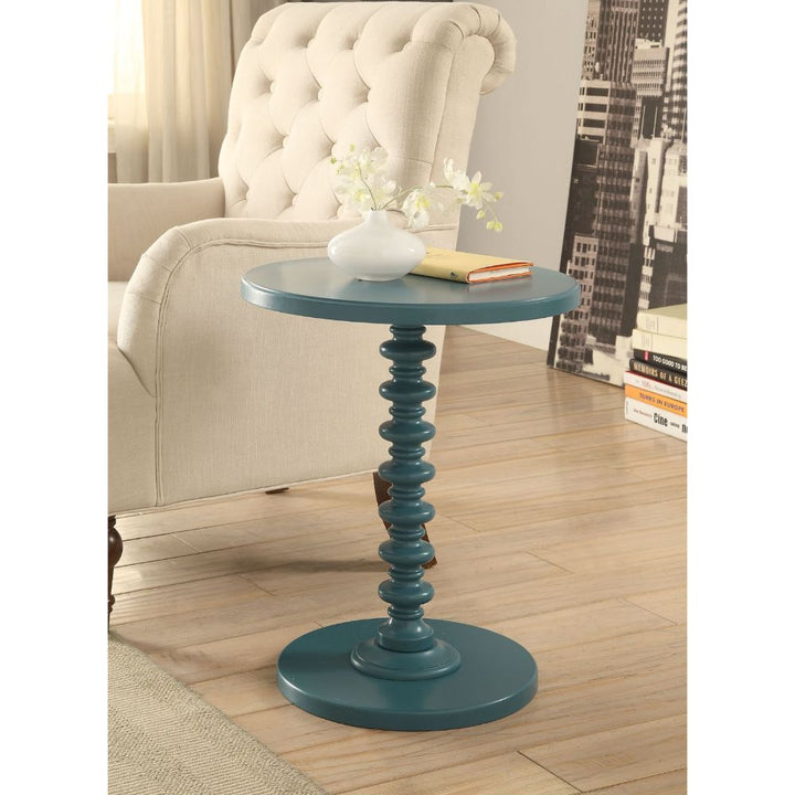 ACME Acton Teal Accent Table Model 82798 - MONAVILLA