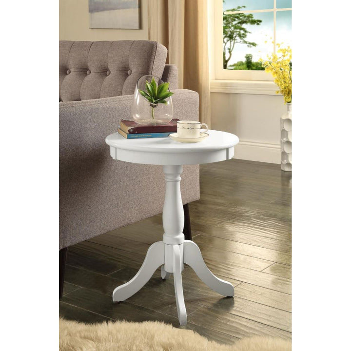 ACME Alger White Accent Table Model 82804 - MONAVILLA