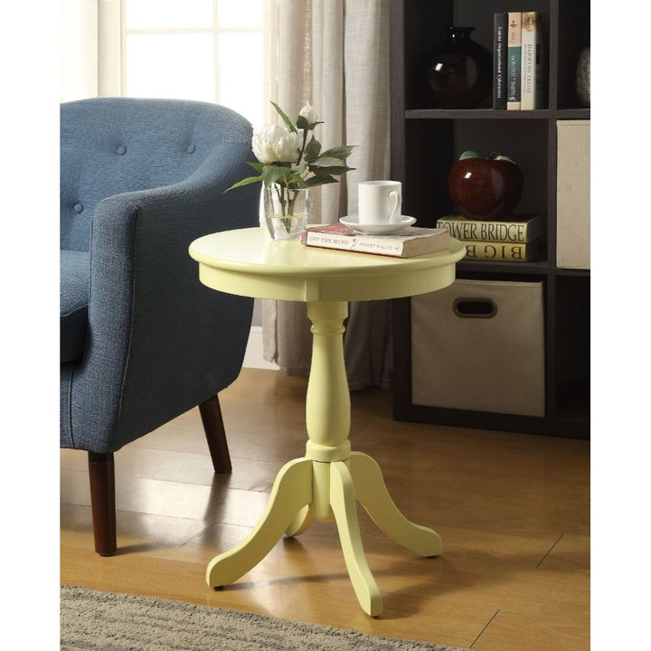 ACME Alger Light Yellow Accent Table Model 82806 - MONAVILLA