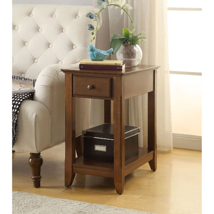 ACME Bertie Walnut Accent Table Model 82836 - MONAVILLA