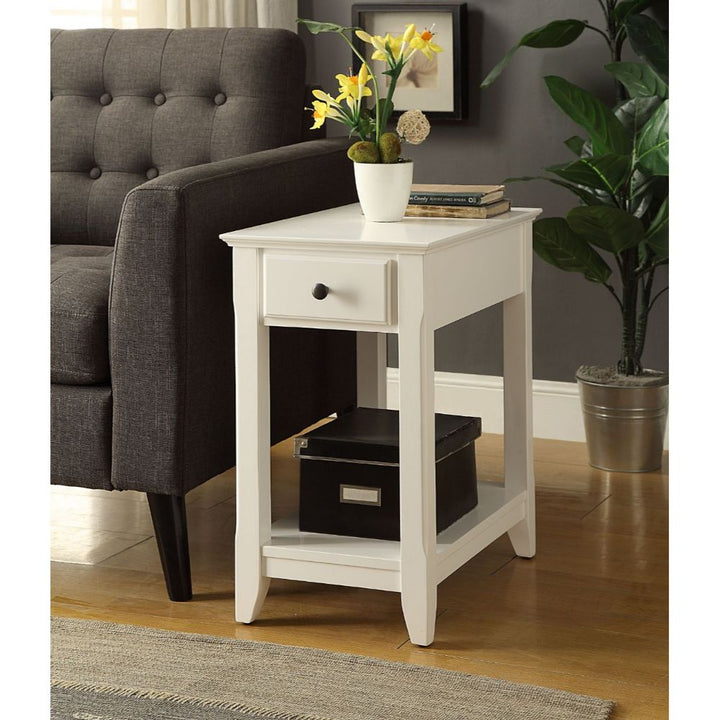 ACME Bertie White Accent Table Model 82842 - MONAVILLA