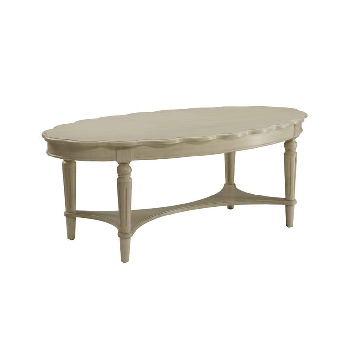 ACME Fordon Antique White Coffee Table Model 82920 - MONAVILLA