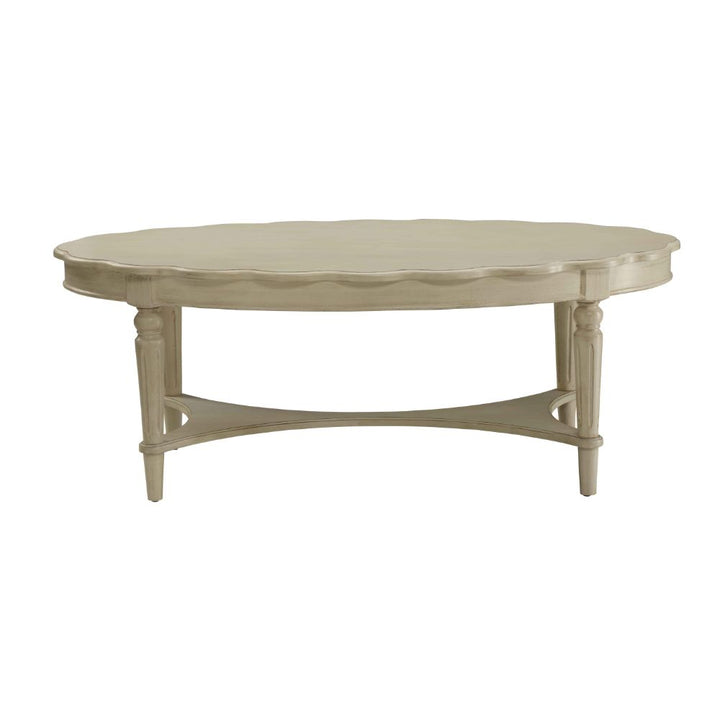 ACME Fordon Antique White Coffee Table Model 82920 - MONAVILLA