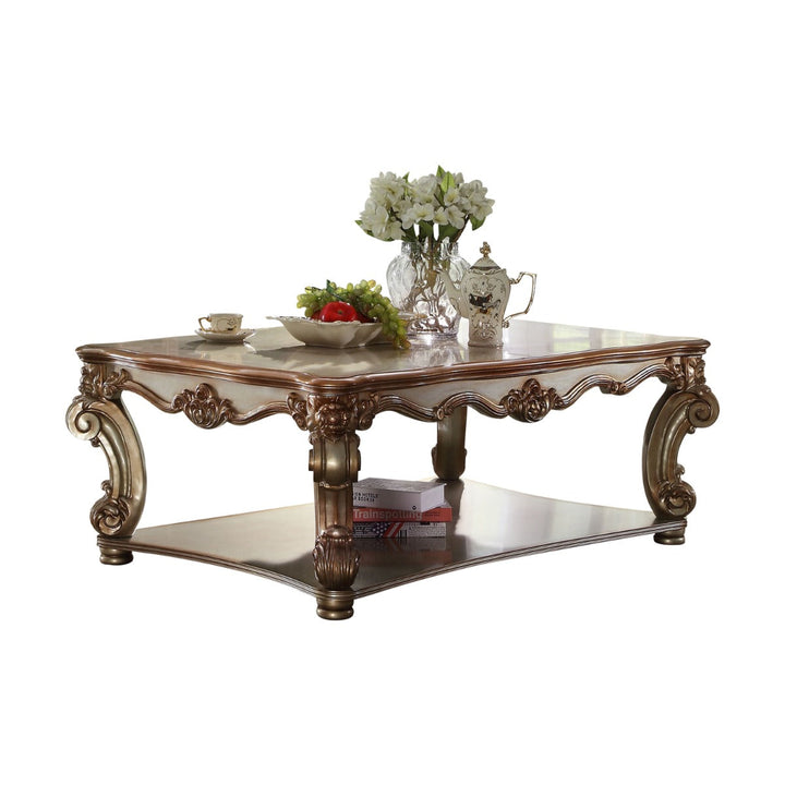 ACME Vendome Gold Patina Coffee Table Model 83000 - MONAVILLA