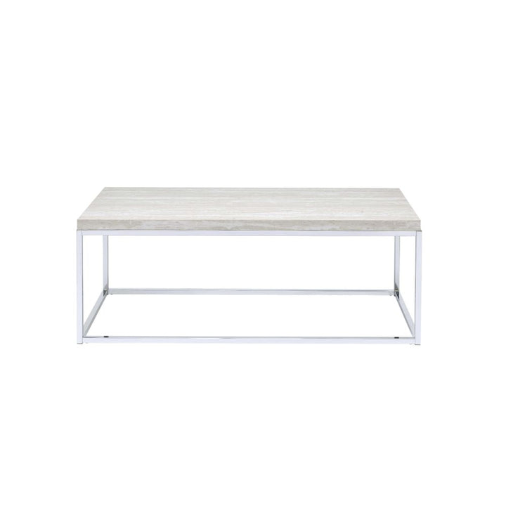 ACME Snyder Chrome Coffee Table Model 84625 - MONAVILLA