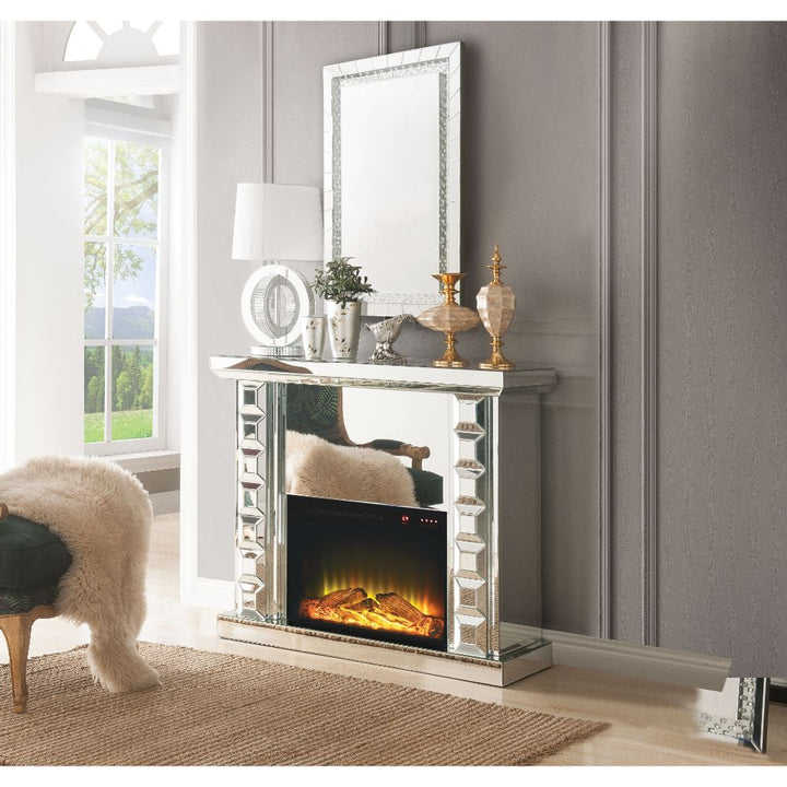 ACME Dominic Mirrored Fireplace Model 90202 - MONAVILLA