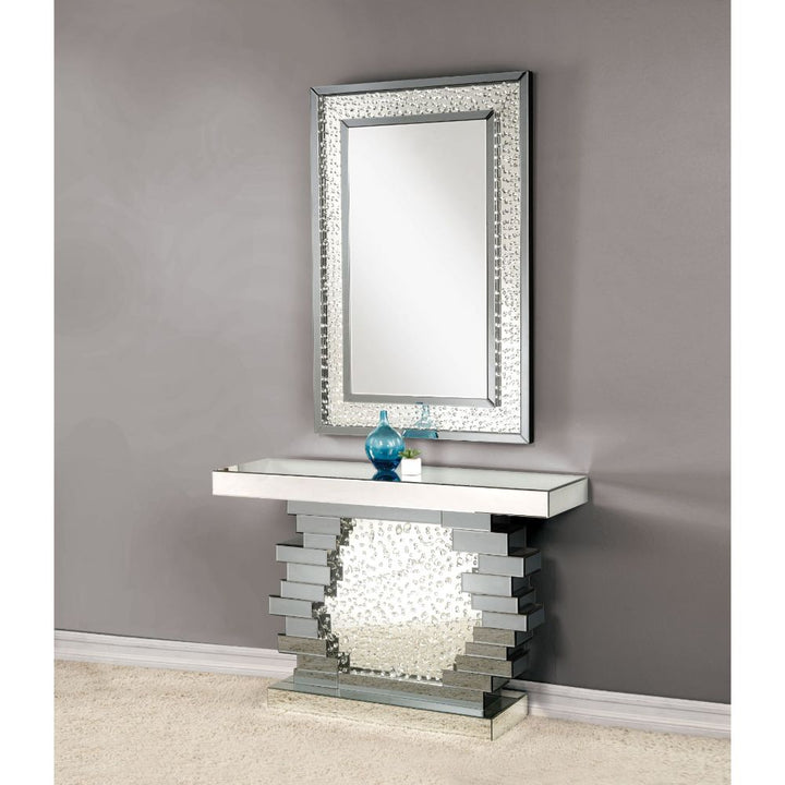 ACME Nysa Mirrored & Faux Crystals Accent Table Model 90232 - MONAVILLA