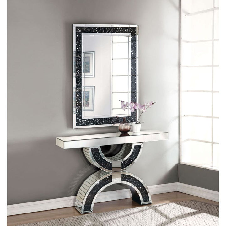 ACME Noor Mirrored & Faux GemStones Accent Table Model 90248 - MONAVILLA