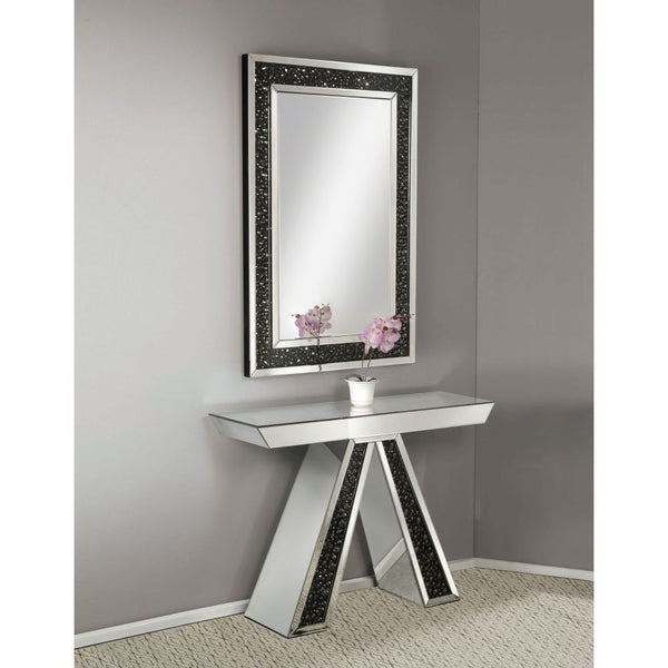 ACME Noor Mirrored & Faux GemStones Accent Table Model 90250 - MONAVILLA