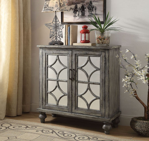 ACME Velika Weathered Gray Accent Table Model 90284 - MONAVILLA