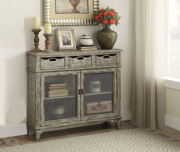 ACME Vernon Weathered Gray Accent Table Model 90286 - MONAVILLA