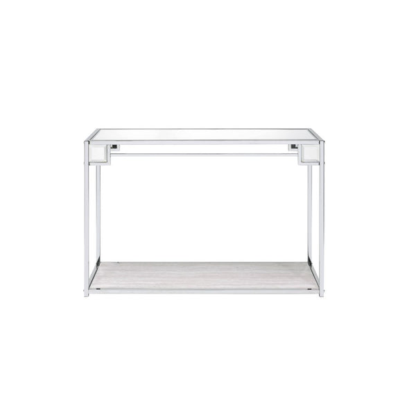 ACME Asbury Mirrored, Chrome Accent Table Model 90308 - MONAVILLA