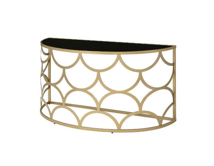 ACME Altus Gold Finish Accent Table Model 90820 - MONAVILLA