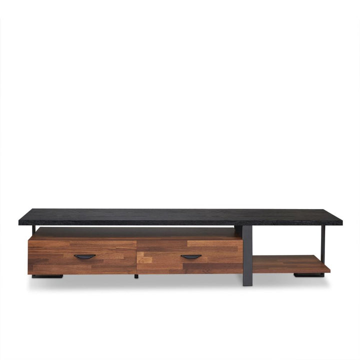 ACME Elling Walnut & Black TV Stand Model 91235 - MONAVILLA