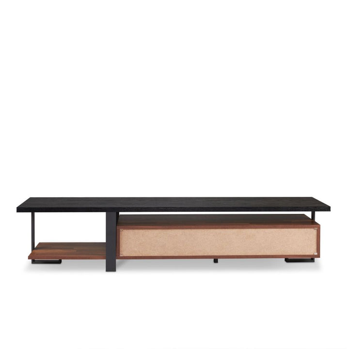 ACME Elling Walnut & Black TV Stand Model 91235 - MONAVILLA