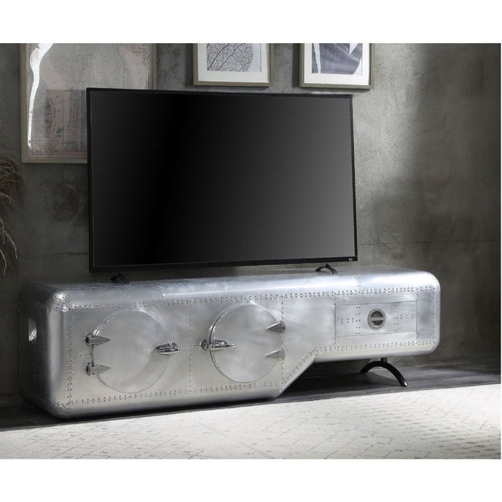 ACME Brancaster Aluminum TV Stand Model 91358 - MONAVILLA