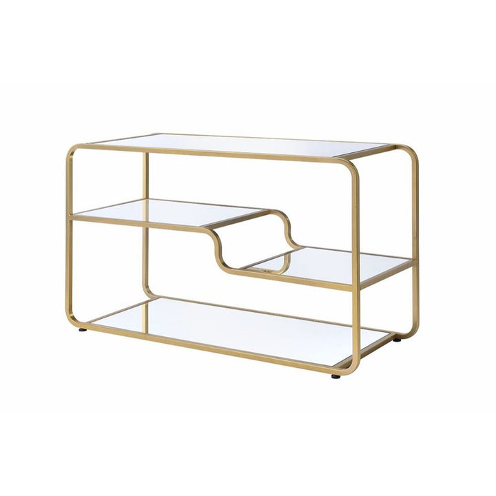 ACME Astrid Gold & Mirror TV Stand Model 91395 - MONAVILLA