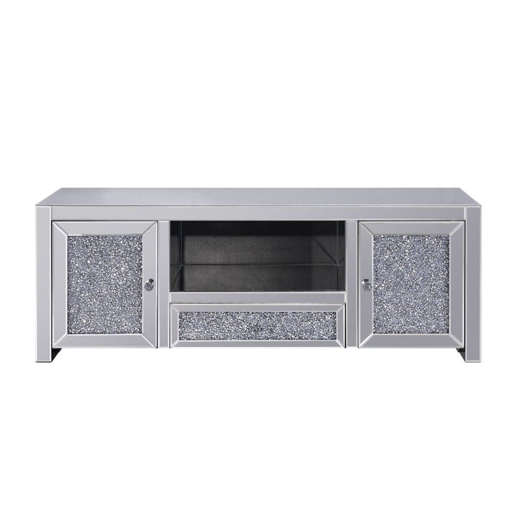 ACME Noralie Mirrored & Faux Diamonds TV Stand Model 91450 - MONAVILLA