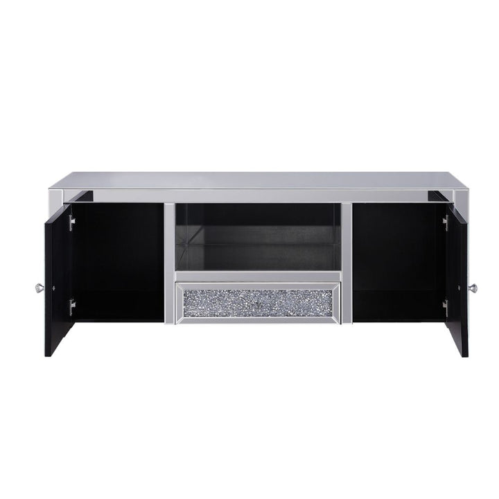 ACME Noralie Mirrored & Faux Diamonds TV Stand Model 91450 - MONAVILLA