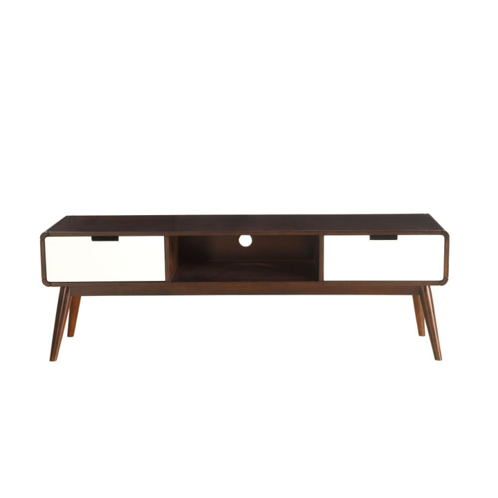 ACME Christa Espresso & White TV Stand Model 91510 - MONAVILLA